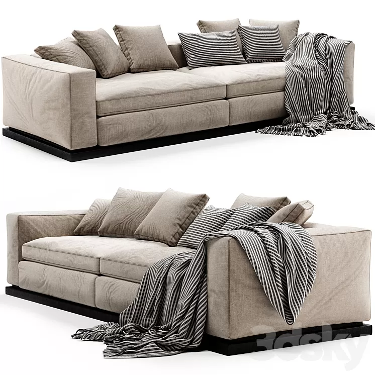 Minotti Leonard Sofa 3D Model Free Download