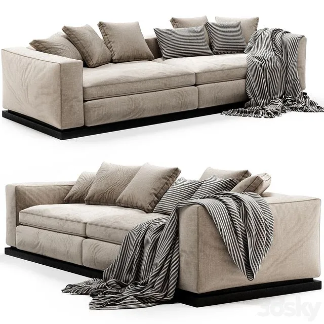 Minotti Leonard Sofa 3D Model Minotti Leonard Sofa 3D Model
