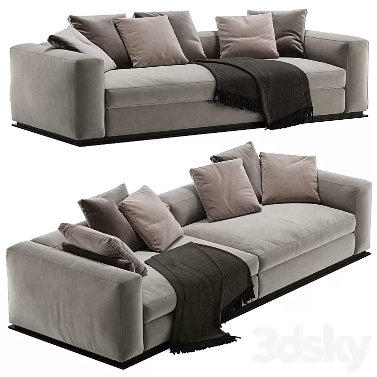 Minotti leonard sofa 3D Model Minotti leonard sofa 3D Model