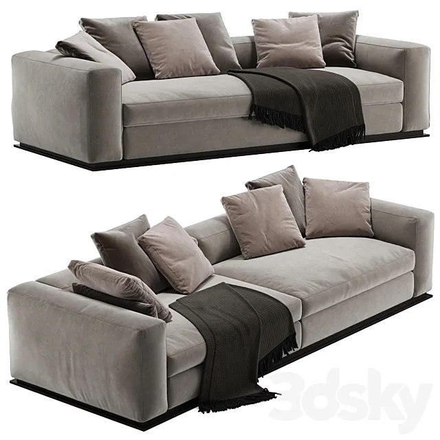 Minotti leonard sofa 3DModel Minotti leonard sofa 3DModel