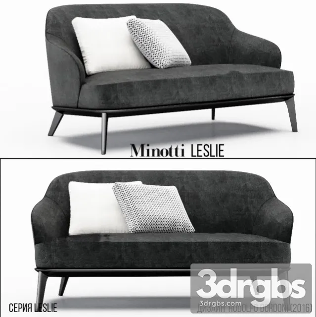 Minotti Leslie 01 3D Model Download Minotti Leslie 01 3D Model Download