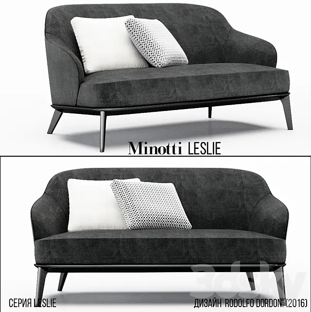 Minotti LESLIE 3DModel Minotti LESLIE 3DModel