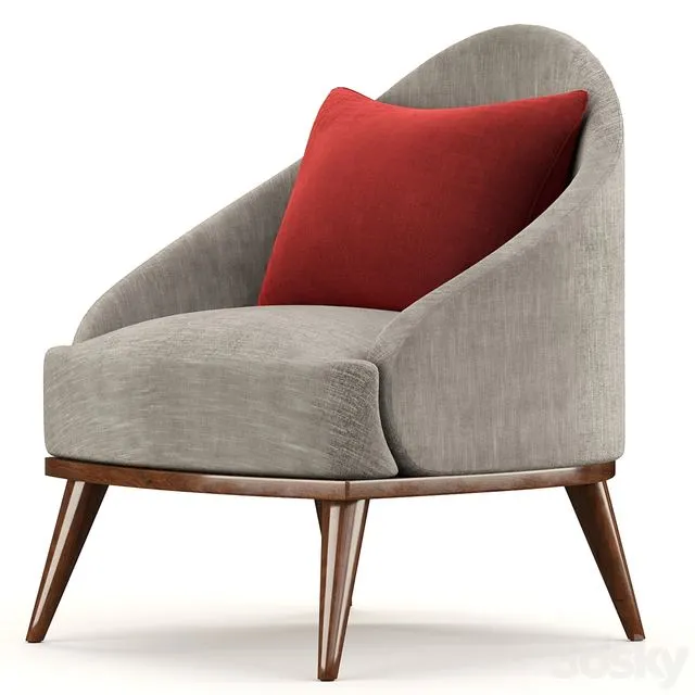 Minotti Leslie Armchair 3D Model