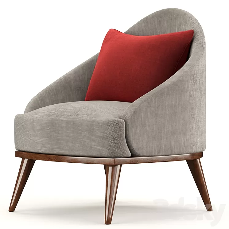 Minotti Leslie Armchair 3D Model Minotti Leslie Armchair 3D Model