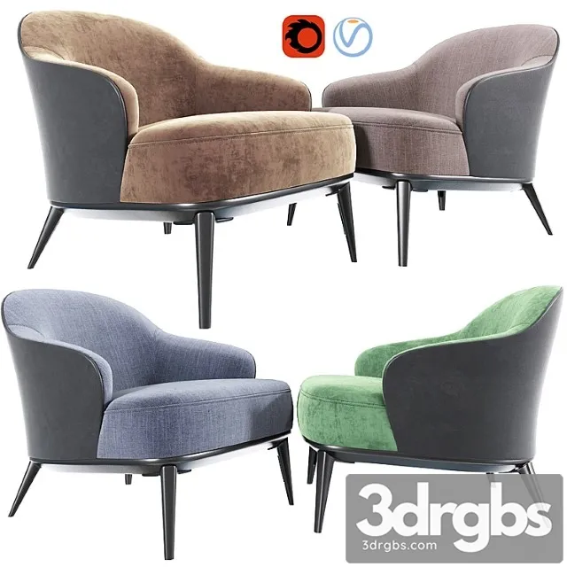 Minotti leslie armchair_2 3D Model Download Minotti leslie armchair_2 3D Model Download