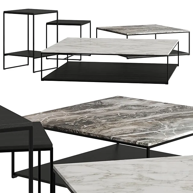 Minotti Liam Coffee Tables 3DModel