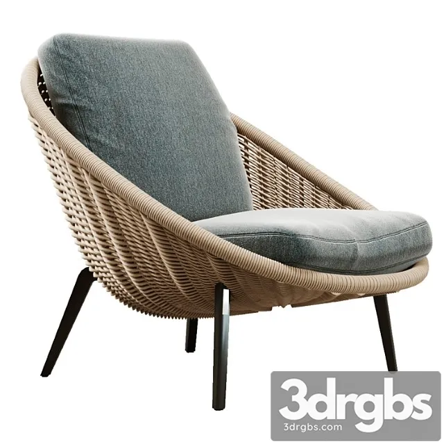 Minotti lido cord outdoor armchair