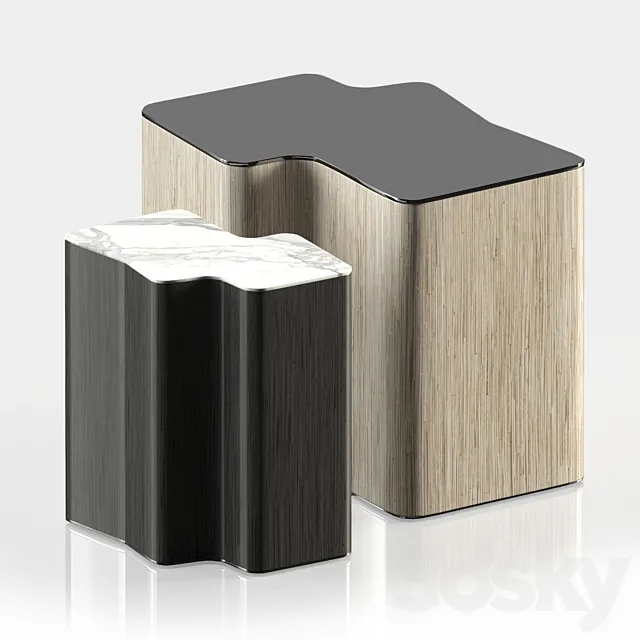Minotti LOU coffee table 3D Model Minotti LOU coffee table 3D Model