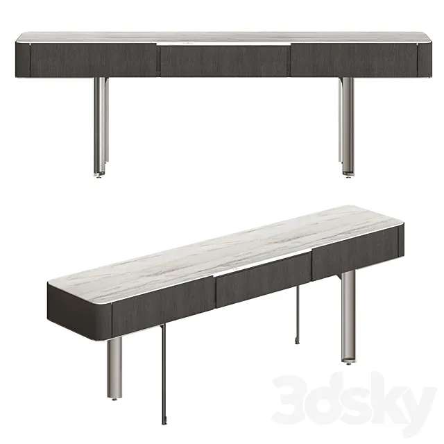 Minotti Lou Console Table 3DModel
