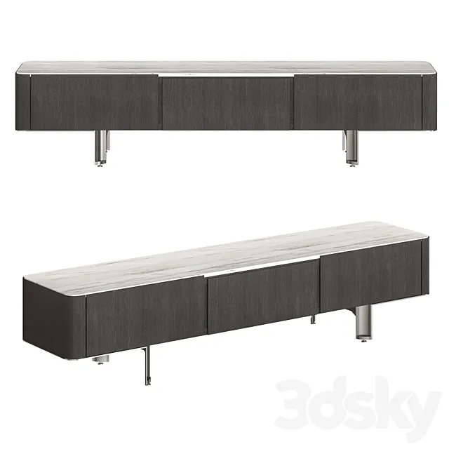 Minotti Lou Sideboard 3DModel Minotti Lou Sideboard 3DModel