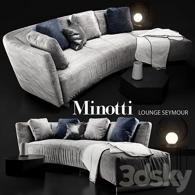 Minotti LOUNGE SEYMOUR 3DModel Minotti LOUNGE SEYMOUR 3DModel