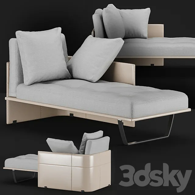 Minotti “Luggage” Chaise Longue 3DModel Minotti “Luggage” Chaise Longue 3DModel