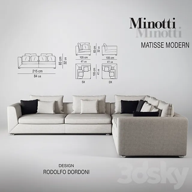 Minotti Matisse Modern 3DModel