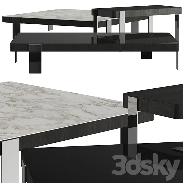 Minotti Mattia Coffee Tables 3DModel