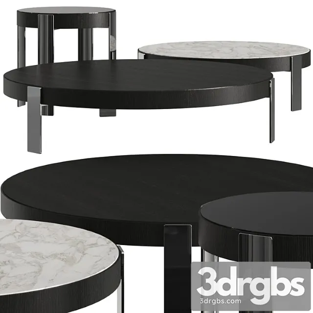 Minotti Mattia Round Coffee Tables 3D Model Download Minotti Mattia Round Coffee Tables 3D Model Download