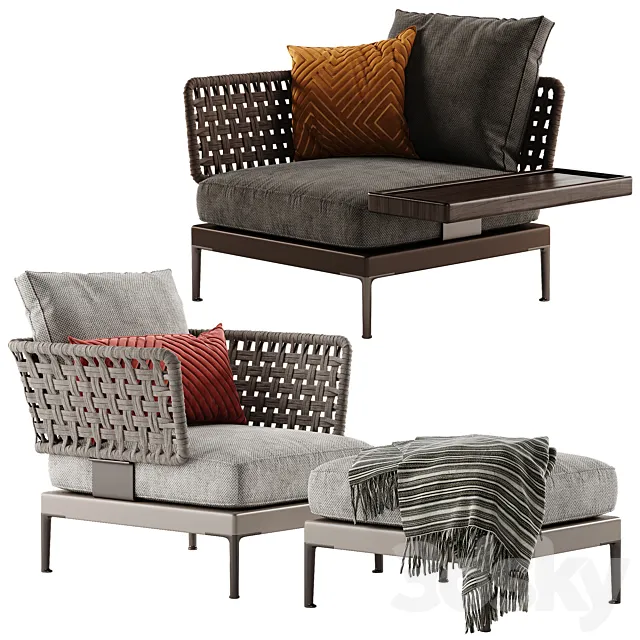 Minotti Patio armchair 3DModel