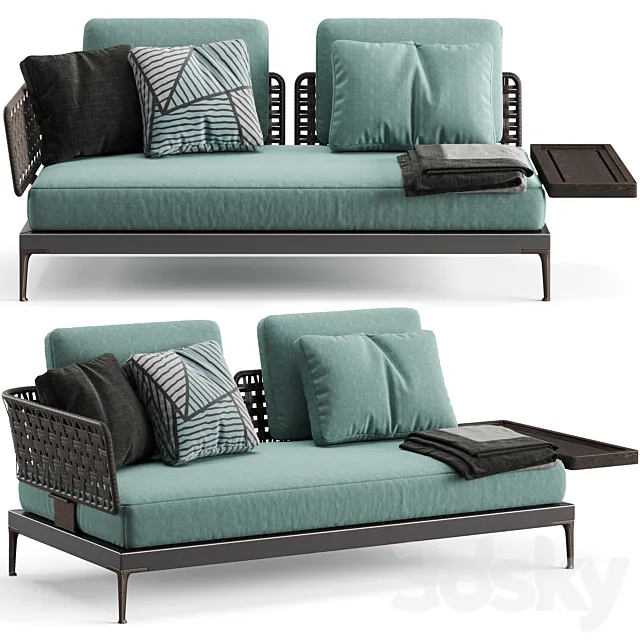 Minotti Patio Sofa with Top 3DModel Minotti Patio Sofa with Top 3DModel