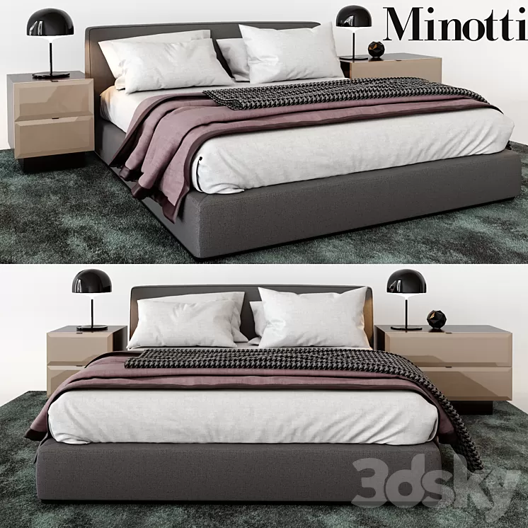 minotti powel 3D Model minotti powel 3D Model