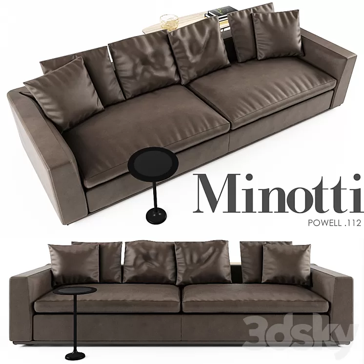 Minotti Powell.112 3D Model