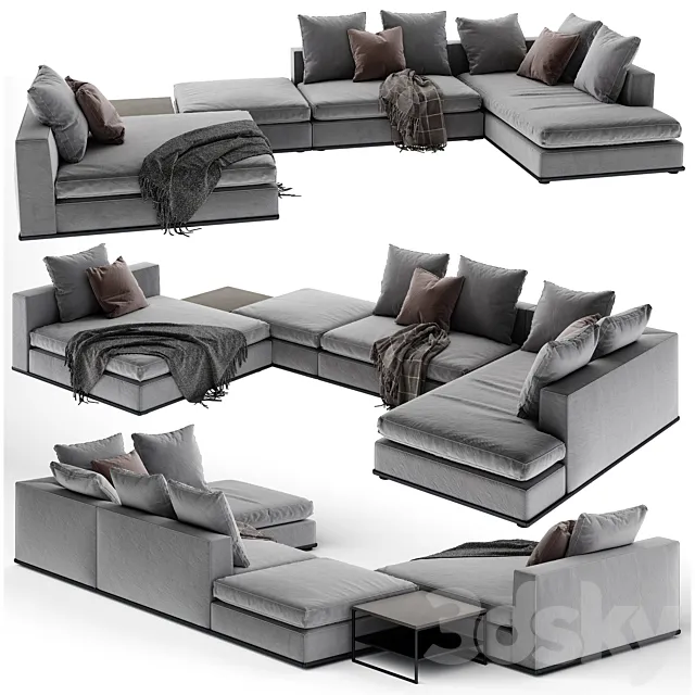 Minotti Powell 5 sofa 3DModel Minotti Powell 5 sofa 3DModel