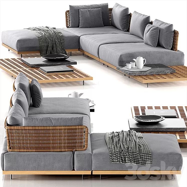 Minotti quadrado 3D Model