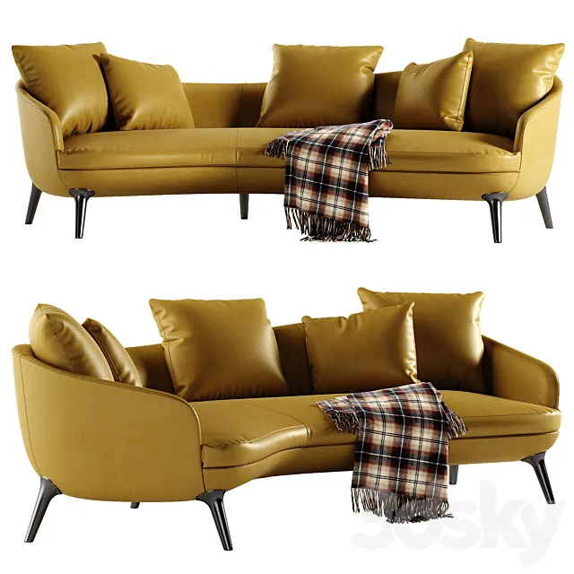 Minotti Raphael sofa 3D Model Minotti Raphael sofa 3D Model
