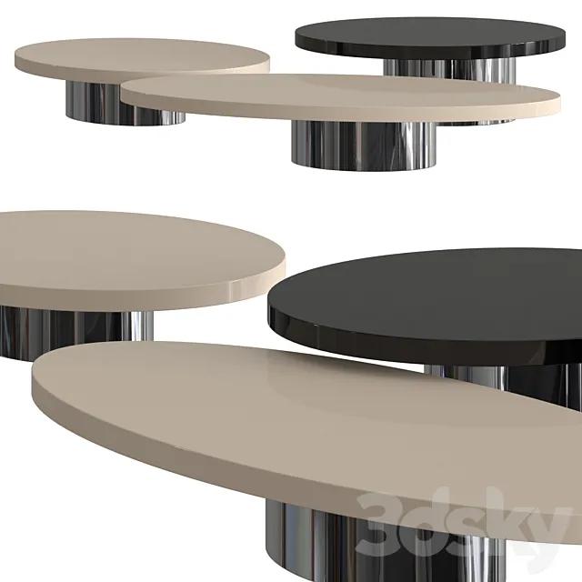 Minotti Raymond Coffee Tables 3DModel Minotti Raymond Coffee Tables 3DModel