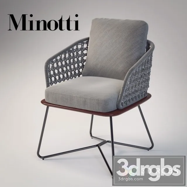 Minotti Rivera Little Chair 3D Model Download Minotti Rivera Little Chair 3D Model Download