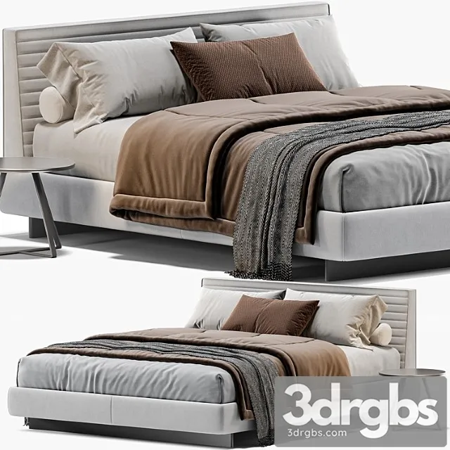 Minotti Roger Bed 3D Model Download