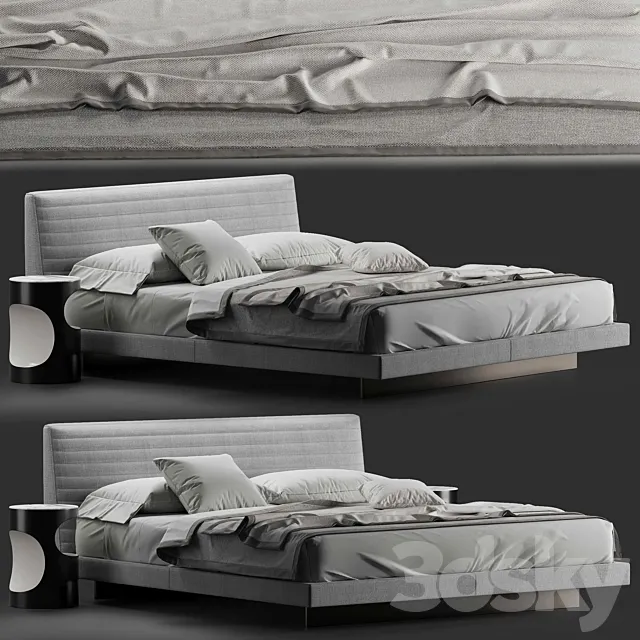 Minotti roger bed 3DModel Minotti roger bed 3DModel