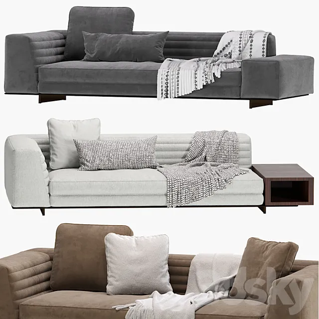 Minotti Roger Sofa 3D Model Minotti Roger Sofa 3D Model