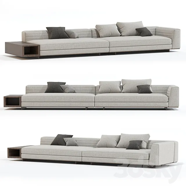 Minotti roger sofa 3DModel Minotti roger sofa 3DModel