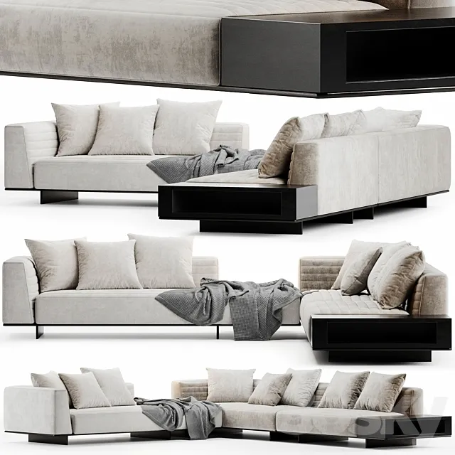 Minotti Roger vol2 3D Model Minotti Roger vol2 3D Model