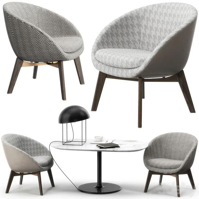 Minotti Russel set 3D Model