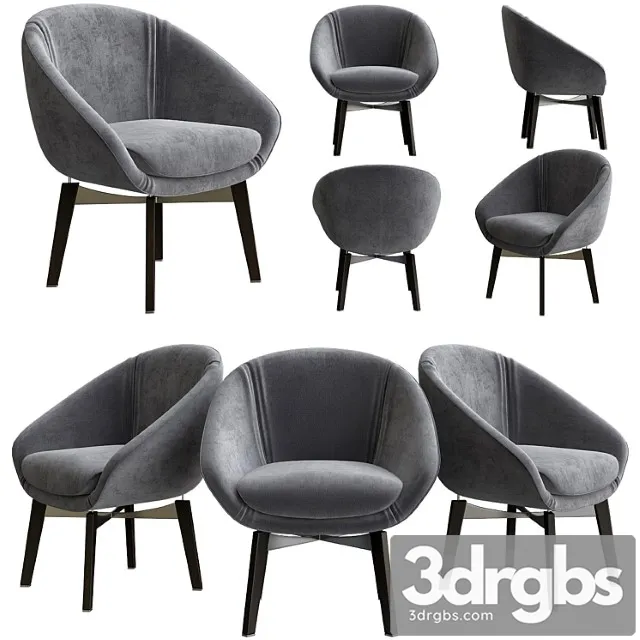 Minotti russell easy chair 2 3D Model Download Minotti russell easy chair 2 3D Model Download