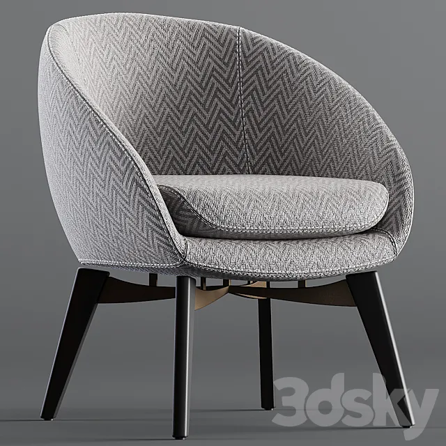 Minotti Russell Lounge  3D Model