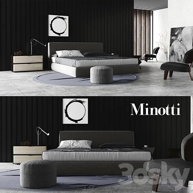 Minotti Set 01 3DModel