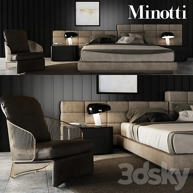 Minotti Set 04 3DModel