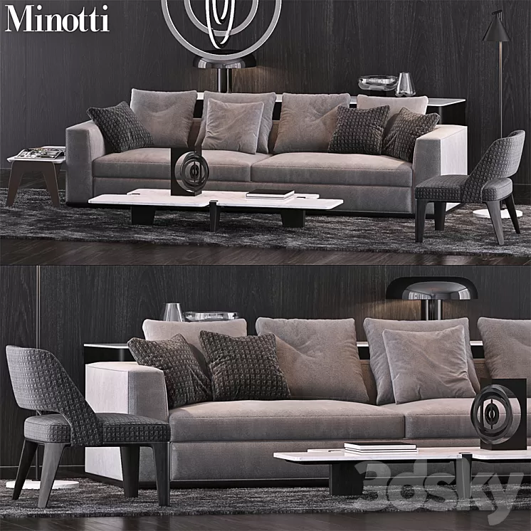 Minotti Set 11 3D Model
