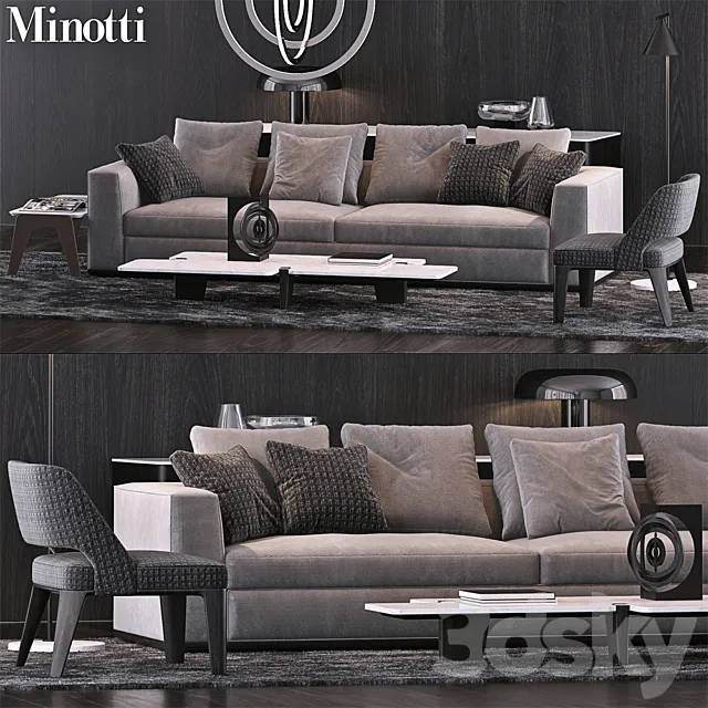Minotti Set 11 3DModel