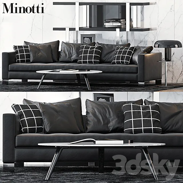 Minotti Set 12 3DModel Minotti Set 12 3DModel