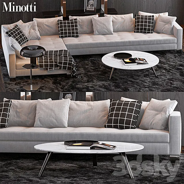 Minotti Set 13 3DModel Minotti Set 13 3DModel