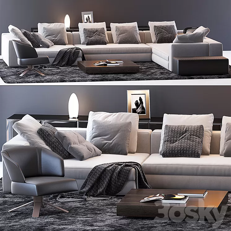 MINOTTI SET 15 3D Model MINOTTI SET 15 3D Model