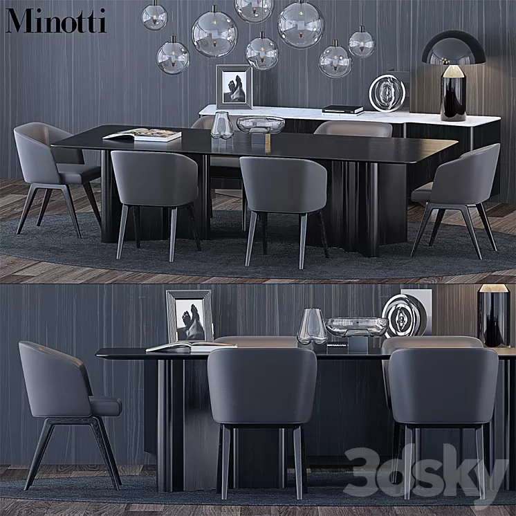 Minotti Set 3 3D Model