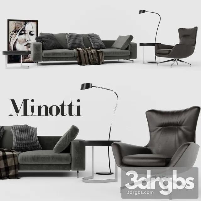 Minotti Set 3D Model Download Minotti Set 3D Model Download