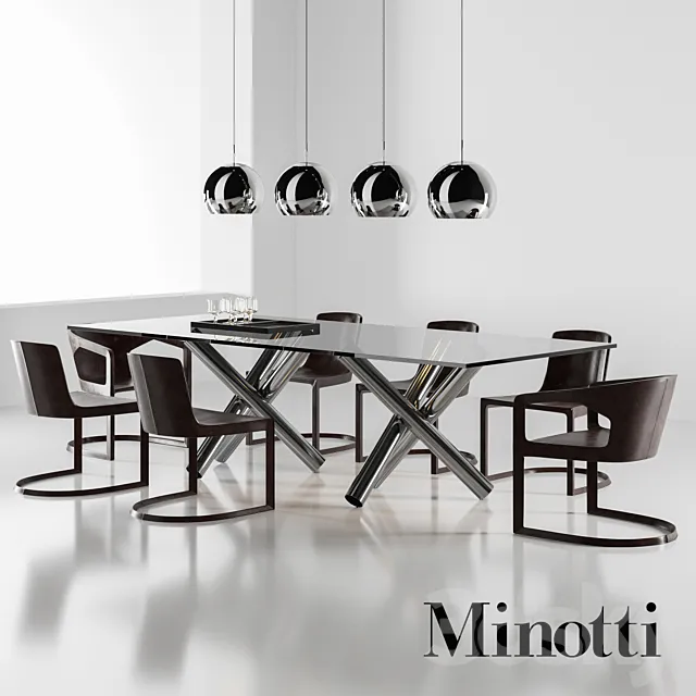 Minotti set 3DModel Minotti set 3DModel