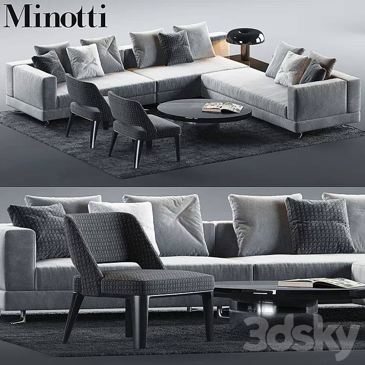 Minotti Set 5 3D Model