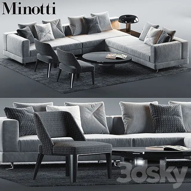 Minotti Set 5 3DModel