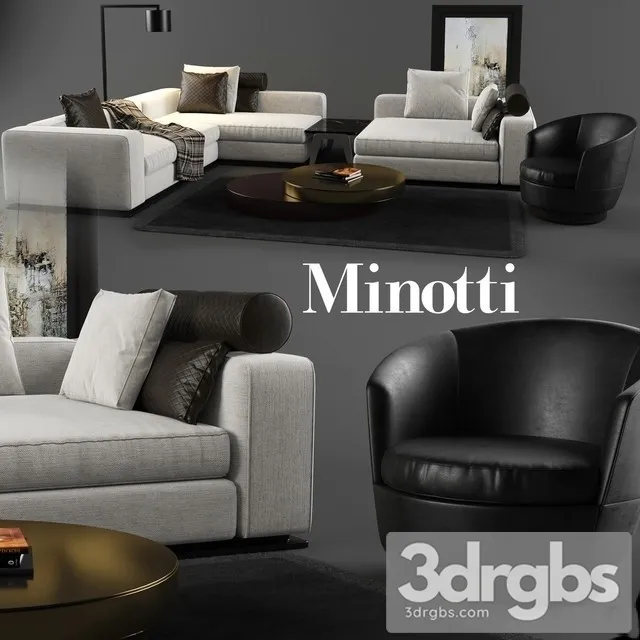 Minotti Set Sofa 3D Model Download Minotti Set Sofa 3D Model Download