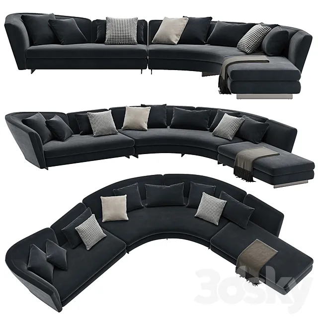 Minotti Seymour L modular 3DModel Minotti Seymour L modular 3DModel